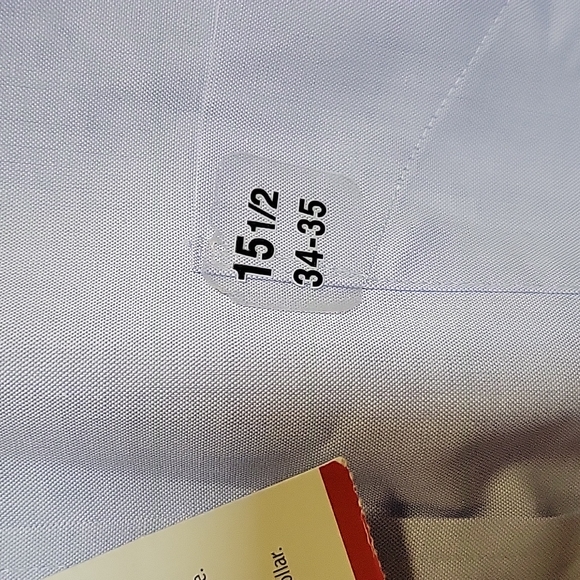 STRAFFORD PERFORMANCE CLASSIC FIT BLUE SHIRT SIZE 15 1/2 (34-35) - Picture 6 of 15